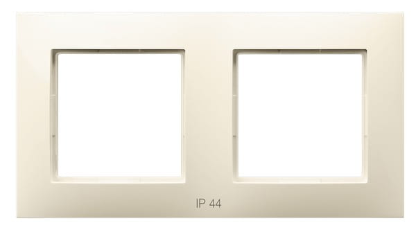 Ospel Aria Ramka Podwójna Do Włączników Ip-44 Ecru