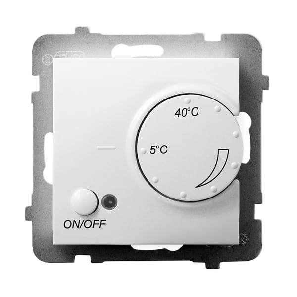 Ospel Aria Regulator Temperatury Z Czujnikiem Podpodłogowym Biały