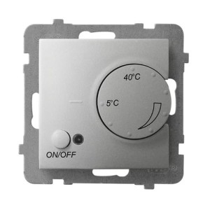 Ospel Aria Regulator Temperatury Z Czujnikiem Podpodłogowym Srebrny