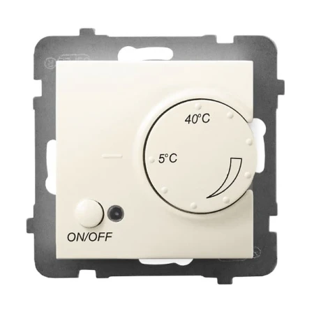 Ospel Aria Regulator Temperatury Z Czujnikiem Podpodłogowym Ecru