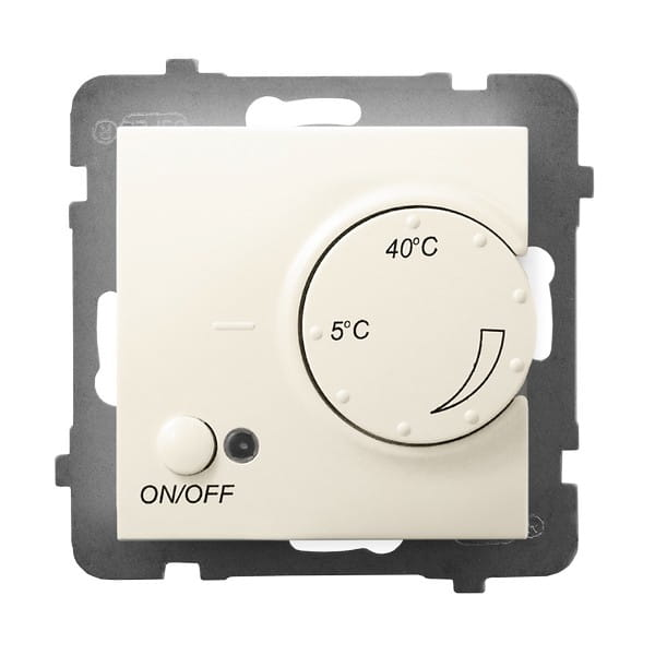 Ospel Aria Regulator Temperatury Z Czujnikiem Podpodłogowym Ecru