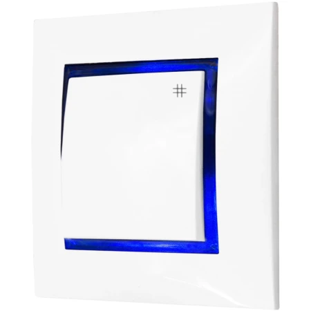 Włącznik Krzyżowy Z Podświetleniem Niebieskim Ospel Aria