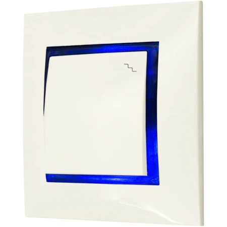 Włącznik Schodowy Ospel Aria Ecru Z Podświetleniem Niebieskim