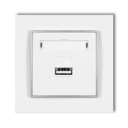 Gniazdo Ładowarka 1Xusb 2A Z Ramką Mini 00/07