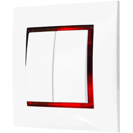 Włącznik Podwójny Z Podświetleniem Czerwonym