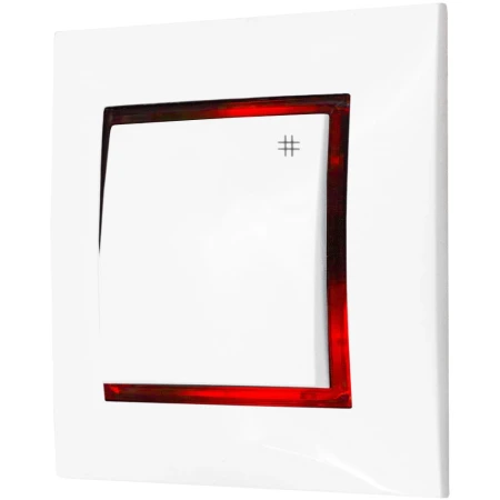 Włącznik Krzyżowy Z Podświetleniem Czerwonym Ospel Aria