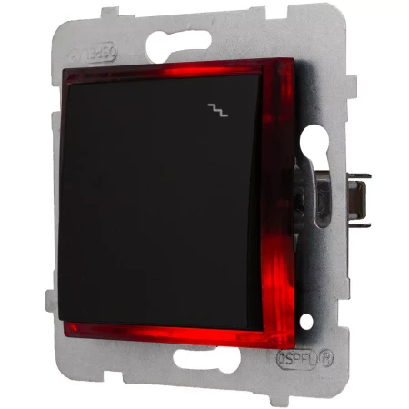 Moduł Włącznika Led Czarny Schodowy Bez Ramki