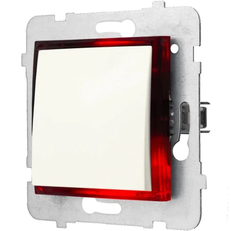 Moduł Włącznika Led Pojedynczy Ospel Aria Bez Ramki Ecru