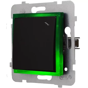 Moduł Włącznika Led Czarny Schodowy Bez Ramki