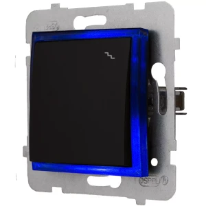 Moduł Włącznika Led Czarny Schodowy Bez Ramki