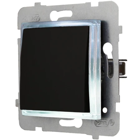 Moduł Włącznika Led Czarny Pojedynczy Bez Ramki