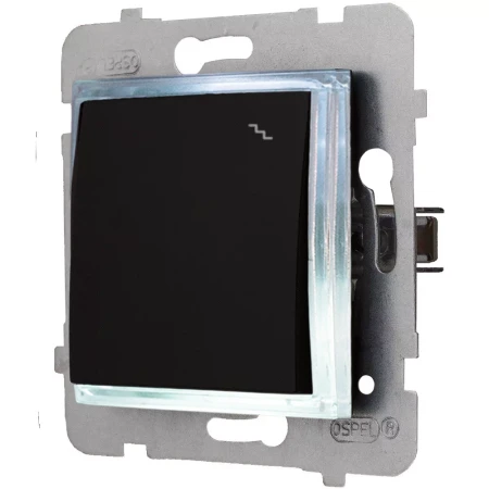 Moduł Włącznika Led Czarny Schodowy Bez Ramki