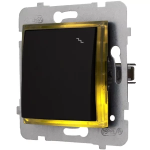 Moduł Włącznika Led Czarny Schodowy Bez Ramki