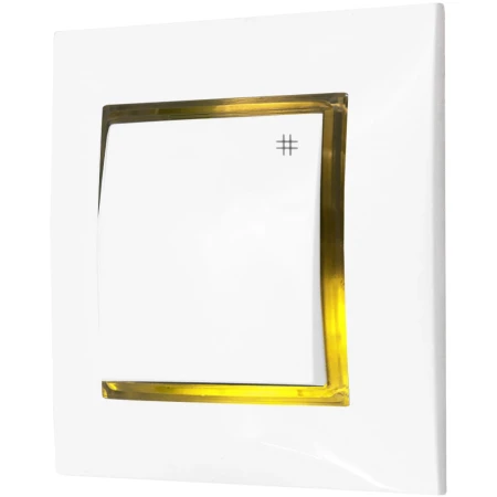 Włącznik Krzyżowy Z Podświetleniem Złotym Ospel Aria