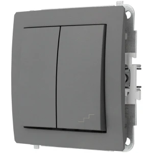Karlik Deco Szary Mat Mechanizm Włącznika Jednobiegunowego Ze Schodowym (Osobne Zasilanie) 27Dwp-10.2