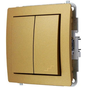 Karlik Deco Złoty Mechanizm Włącznika Jednobiegunowego Ze Schodowym (Wspólne Zasilanie) 29Dwp-10.1