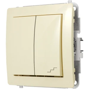 Karlik Deco Beżowy Mechanizm Włącznika Jednobiegunowego Ze Schodowym (Osobne Zasilanie) 1Dwp-10.2