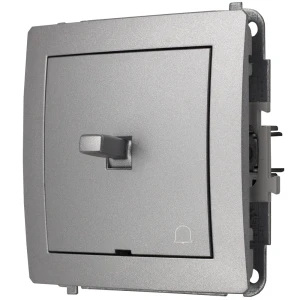 Karlik Deco Srebrny Metalik Mechanizm Włącznika Zwierny Dzwonek W Stylu Amerykańskim 7Dwpus-4