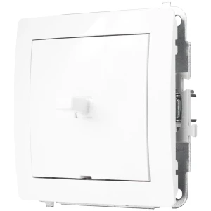 Karlik Deco Biały Mechanizm Włącznika Krzyżowego W Stylu Amerykańskim (Jeden Klawisz, Bez Piktogramu) Dwpus-6.1