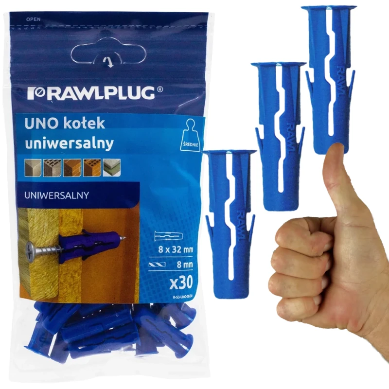 Rawlplug Kołek Uniwersalny Fi8 30 Szt.