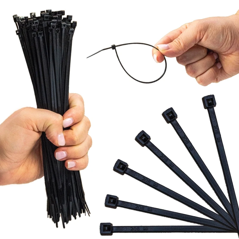 Opaska Kablowa Czarna 100 Szt. 200-2,6 Mm