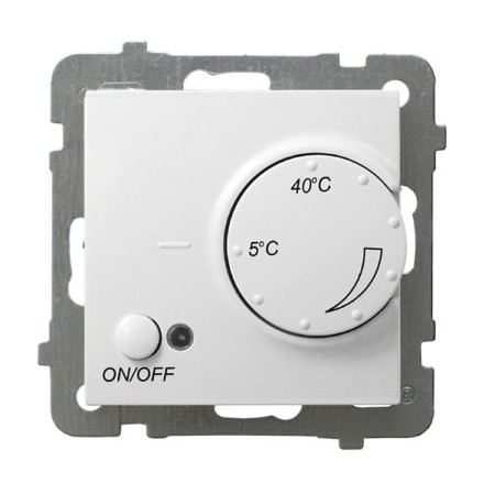 Ospel As Biały Regulator Temperatury Z Czujnikiem Napowietrznym