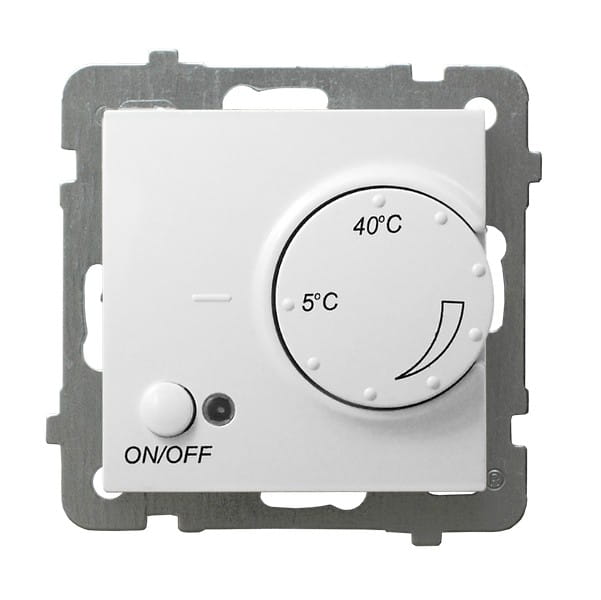Ospel As Biały Regulator Temperatury Z Czujnikiem Napowietrznym