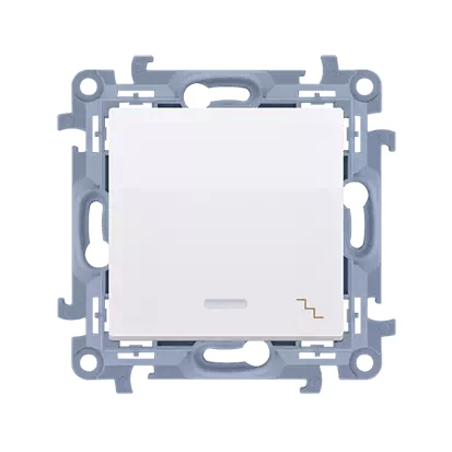 Kontakt Simon 10 Łącznik Schodowy Z Podświetleniem Led (Moduł) 10Ax 250V~ Zaciski Śrubowe Biały