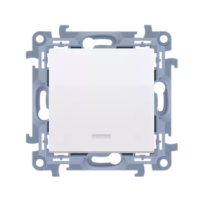 Kontakt Simon 10 Przycisk Bez Piktogramu Z Podświetleniem Led (Moduł) 10Ax 250V~ Zaciski Śrubowe Biały