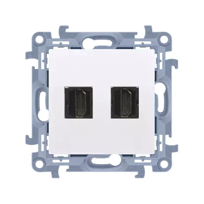 Kontakt Simon 10 Gniazdo Hdmi Ver.1.4 Podwójne (Moduł) Biały