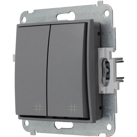 Icon Mechanizm Łącznika Podwójnego Krzyżowego Szary Mat 27Iwp-66