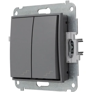 Icon Mechanizm Łącznika Podwójnego Schodowego Szary Mat 27Iwp-33