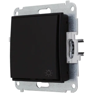 Icon Mechanizm Łącznika Zwierny Światło Czarny Mat 12Iwp-5