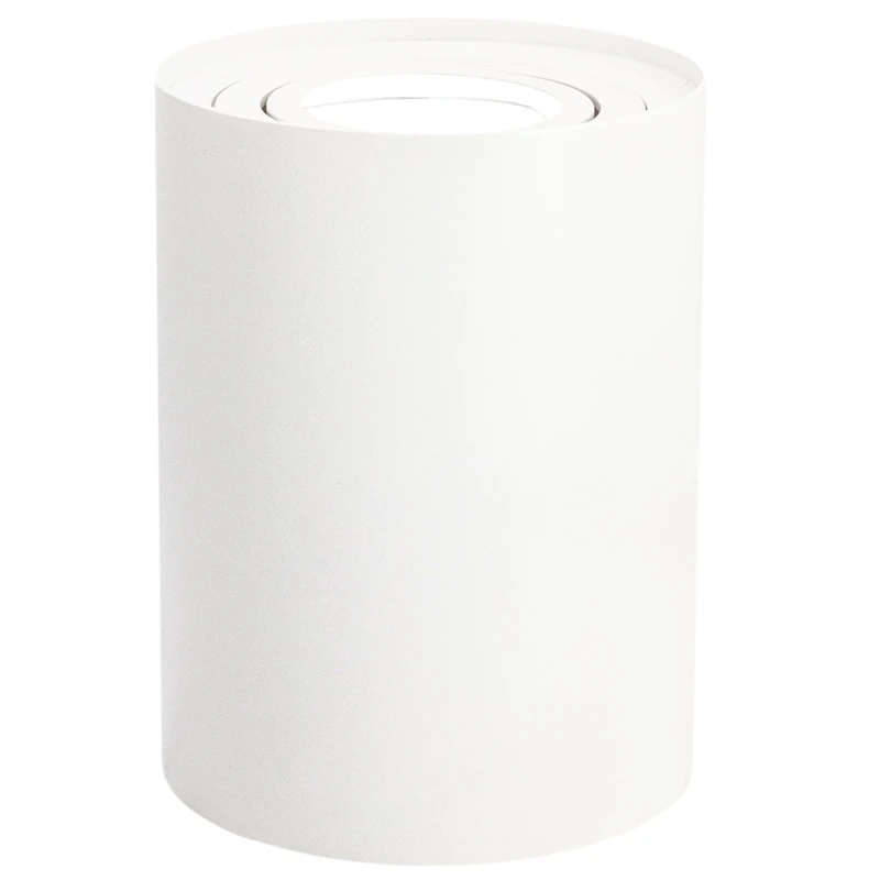 Oprawa Halogenowa Biała Tuba Led Okrągła Z Żarówką Gu10 10W Neutralna