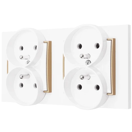 Dwa Gniazda Podwójne W Ramce Karlik Mini 00/29