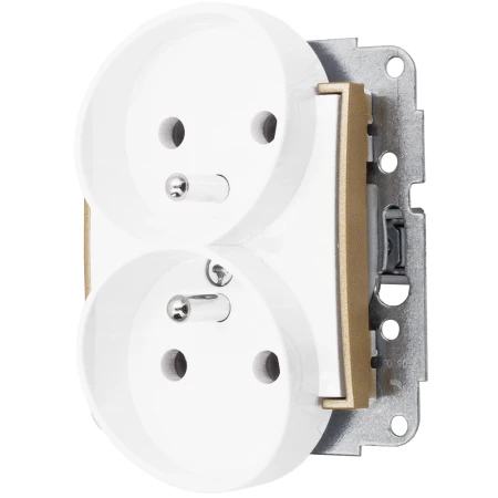 Gniazdo Podwójne Bez Ramki Bezpieczne 00/29