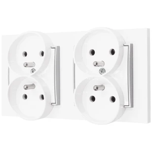 Dwa Gniazda Podwójne Bezpieczne 00/07 16