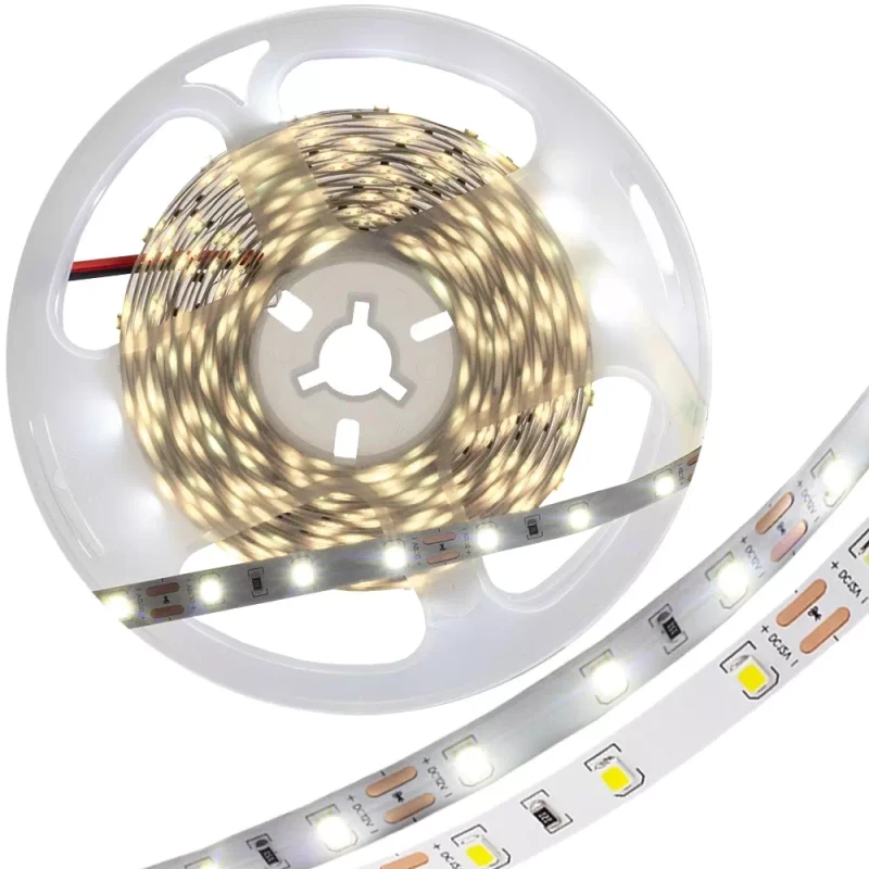 Taśma Led Zimna 300 Diod 4.8W/M 6500K 300Lm/M 12V Ip20 5M