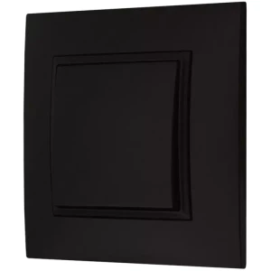 Włącznik Światła Pojedynczy Ospel Aria Czarny Kontakt