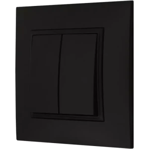 Włącznik Podwójny Światła Ospel Aria Czarny Kontakt