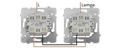 Włącznik Światła Schodowy Czarny Ospel Aria Ścienny