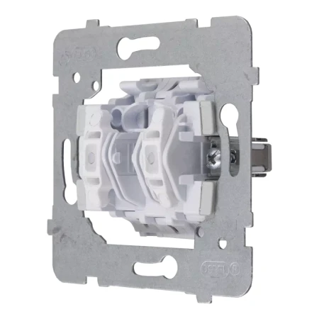 Włącznik Pojedynczy Czarny Z Podświetleniem Białym