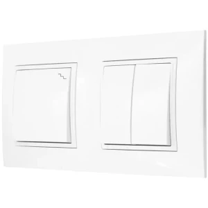 Włącznik Światła Podwójny Schodowy W Ramce