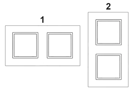 Włącznik Światła Pojedynczy I Podwójny W Ramce