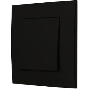 Ospel Szafir Czarny Łącznik Pojedynczy Zestaw Z Ramką