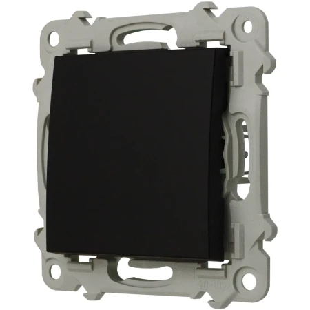 Ospel Szafir Czarny Łącznik Pojedynczy Zestaw Z Ramką