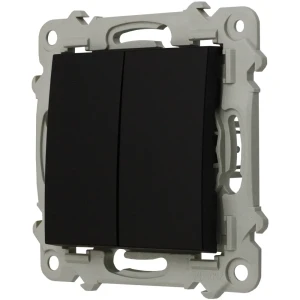 Ospel Szafir Łącznik Podwójny Schodowy Czarny Metalik