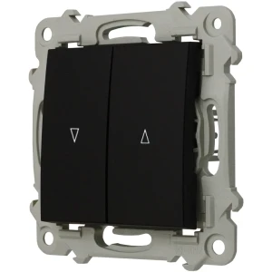 Ospel Szafir Łącznik Żaluzjowy Zwierny Czarny Metalik