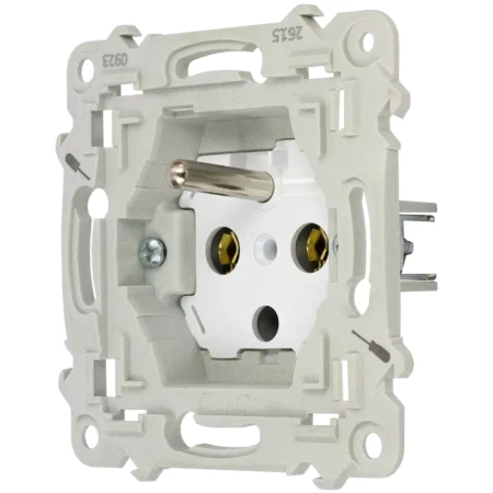 Ospel Szafir Gniazdo Pojedyncze Z Uziemieniem Czarny Metalik