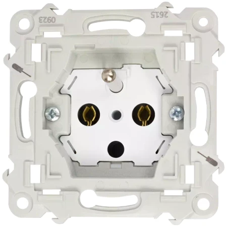 Ospel Szafir Gniazdo Pojedyncze Z Uziemieniem Czarny Metalik